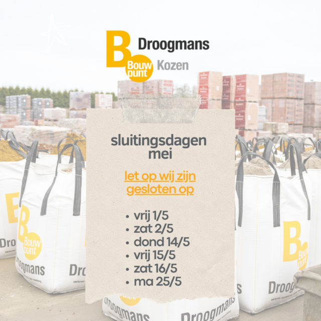 SLUITINGSDAGEN MEI